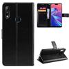 QiongniAN Cover per ASUS ZenFone Max PRO M2,Custodia per ASUS ZenFone Max PRO M2 ZB631KL ZB630KL X01BDA Custodia Portafoglio in Pelle Flip Case Black