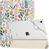 TiMOVO Cover per iPad Air 11 Pollici M4/M3/M2, Air 5a/4a Gen, Fiori | Custodia TPU Morbido e Sottile, Custodia Protettiva Posteriore Traslucida Opaca, Auto Sveglia/Sonno