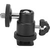 Generic Mini testa a sfera panoramica a 360 gradi con vite da 1/4 di pollice e scarpa fredda, adattatore per montaggio fotocamera in metallo per DSLR, monopiede, supporto luce, action cam, smartphone
