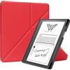 Kepuch Custer Cover per Kindle Scribe 2024 2022 / Redesigned Display 10.2,PU-Pelle Case Custodia - Rosso