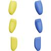 SAVAGE RAVEN by Skull & Co. Interchangeable Grip Set (Snap/Trigger/Plus, 3 Pairs) for FissionGrip, NeoGrip, GripCase, JoyGrip - for Nintendo Switch 2 with Protective Case - Blue+Light Yellow