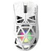 Triadyn Play IAPETUS - Mouse da gioco senza fili 12800 DPI, sensore PixArt PAW3311DB, LED RGB, HUANO Switches, Bluetooth e 2,4 GHz, bianco