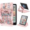 Litvana Custodia magnetica staccabile con supporto rotante a 360° con scanalature antiscivolo per Kindle Paperwhite da 6,8 pollici (11a generazione, 2021) e Signature Edition, cover posteriore