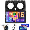 Ohradio Autoradio Android 15 9 per Nissan Qashqai 2006-2013 CarPlay | Nero, 2+64GB. Wireless CarPlay, Android Auto, BT, GPS, WiFi, FM/RDS, SWC, Retrocamera, MIC