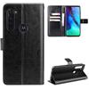 QiongniAN Cover per Motorola Moto G PRO,Custodia per Motorola Moto G PRO XT2043-7 XT2043-8 / Moto G8 PRO Custodia Portafoglio in Pelle Flip Case Black