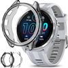 Miimall - Custodia compatibile con Garmin Forerunner 965, in morbido TPU (senza pellicola proteggi schermo), ultra sottile, antiurto, custodia protettiva antiurto per Forerunner 965, confezione da 2,