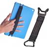 Generic 2 cinghie da polso per tablet, tracolla regolabile per tablet, versatile supporto per tablet da mano, impugnatura di fissaggio adatta per tutti i tablet da 7 a 11 pollici (nero)