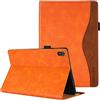 CASAFUNY Custodia Cover Compatibile con Nokia T20, Custodia Protettiva Case in Pelle PU con Supporto e Slot per Scheda per Nokia T20 TA-1392 / TA-1397 / TA-1394 10.4 pollici 2021 Tablet, Arancione