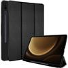 TECHGEAR Smart Case per Samsung Galaxy Tab S9 FE Plus (S9 FE+) 12,4 2023 (SM-X610 / SM-X616) Custodia sottile in pelle PU con supporto con protezione angolare [accensione e spegnimento automatico]