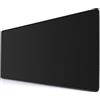 YEBMoo Tappetino per Mouse esteso per Giochi Extra Grande 800 x 300 x 3 mm con Base Antiscivolo per PC Laptop (80x30Black)
