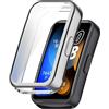 GIOPUEY Cover Compatibile con Huawei Band 11, [2 Pezzi] Soft TPU, Shock Resistant Custodia - Silver+Silver