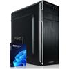 GREED® Intel Core 12th Gen Multimedia PC fisso - Desktop veloce per ufficio e casa - Computer con 4,0 GHZ - 16GB RAM - Disco da 240GB SSD + 1TB HDD - DVD+RW - USB3.0 - WLAN - incl. Windows 11 Pro
