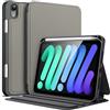 JETech Custodia per iPad mini A17 Pro/6ª Gen, Grigio Siderale | Per 8,3 2024/2021 Modello, Supporto Multi-Angolo, Porta Pencil, Cover Protezione Sottile, Auto Svegliati/Sonno