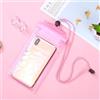 Generic Custodia impermeabile per telefono, custodia impermeabile per Apple iPhone, Samsung e altri, custodia impermeabile IPX8 con cordino (rosa)