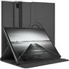EAZY CASE - Custodia per Apple iPad Pro 12,9 (2021) tablet Cover protettiva Smart Cover Supporto rotante Astuccio pieghevole 360° girevole con funzione stand Similpelle Nero