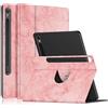 DINGGUAGUA Ruotabile Custodia per Samsung Galaxy Tab S9 11 Pollici 2023 SM- X710/X716B/X718U Tablet,Multi-angolo Cover con Supporto Ruotabile a 360° e Auto Sveglia/Sonno,Rosa