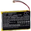 vhbw batteria sostituisce Panasonic VSB0526 per mini fotocamera (1500mAh, 3,7V, Li-Poly)