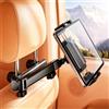 Generic Supporto universale da auto estensibile per poggiatesta del sedile posteriore dell'auto, supporto per tablet da 4 a 15 pollici, per smartphone e tablet (nero)