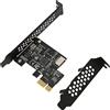Generic SCHEDA USB C PCIE, SCHEDA USB PCIE a USB 3.2 SCHEDA di Espansione USB 3.2 GEN1 PCIE SCHEDA PCIE PCIE SCHEDA GEN1 GEN1 (PCIE X1 a USB3.2)