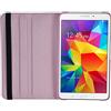 PhoneNatic Copertura di Cuoio Artificiale Compatibile con Samsung Galaxy Tab 4 8.0-360° Rosa - Cover + Pellicola Protettiva