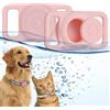 Ainiv Portachiavi per Airtag per Cani, Custodia Protettiva Impermeabile e Morbida per GPS, Localizzatore di Chiavi per Airtags Portatile per Animali Domestici, Accessori Collare - Rosa