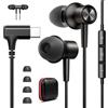 ASKUBSKU Cuffie USB C 90° Gradi per iPhone 17e Air 16 15 iPad per Xiaomi Poco X8 Pro | In-Ear Auricolari Tipo C con Cavo Microfono Stereo Magnetici Auricolare per Samsung A57 A36 Galaxy S26 5G Pixel 10a 9 Sport
