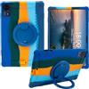 AKNICI Custodia Silicone per TECLAST T65 MAX 2K Tablet-13-Pollici, Protettiva Cover con 360° Supporto Rotante e Maniglia/Penna Holder/Penna Holder per TECLAST T65 MAX, Blu Scuro