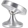 Generic Supporto magnetico per telefono da auto, forte magnete, rotazione a 360°, per auto, compatibile con tutti gli smartphone, deve essere utilizzato con cuscinetti in metallo (argento)