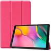 Saturcase, custodia per Samsung Galaxy Tab A 10.1 (2019), in pelle PU, pieghevole, con supporto, custodia protettiva per tablet Samsung Galaxy Tab A 10.1 (2019) SM-T510 T515 Rosa