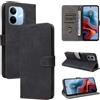 MOJIA Cover per Xiaomi Redmi Note 17 Pro 5G, Custodia Flip Portafoglio per Telefono con Supporto e Slot per Schede, PU Custodia Con Funzione Antifurto RFID. Nero