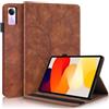 Succtopy Custodia Xiaomi Redmi Pad SE 11 Pollici 2023 Cover in Pelle PU Flip Portafoglio con Porta Penna Xiaomi Redmi Pad SE 11 Custodia Protettiva con Slot Card Case Redmi Pad SE 2023 Marrone