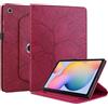Succtopy Cover Compatibile con Samsung Galaxy Tab S6 Lite 10.4 Pollici 2024/2022/2020 Cover in Pelle PU con 360 Gradi di Rotazione Custodia Protettiva con Porta Penna Samsung Tab S6 Lite Rosso