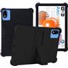 YHFZR Custodia Cover per DOOGEE U9 Tablet, Ultra Leggero Protettiva Cover in Silicone con Supporto per Bambini per DOOGEE U9 Tablet 10 Pollici, Nero