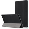 shuangju Case Custodia protettiva per tablet Huawei MediaPad T5 da 10,1 pollici, AGS2-W09/W19/L03/L09, tripla pieghevole, ultrasottile, con funzione di supporto, colore nero