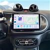 LSGGTIM Autoradio 4+64G Android 13 per Mercedes Smart Forfour Fortwo 453 2014-2022, 9 pollici touchscreen Radio Fortwo 453 Bluetooth con Carplay Android Auto 2 DIN Radio con telecamera posteriore Navi GPS