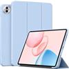 MGUEIAO Cover Compatibile con Honor Pad 10, Custodia in Pelle PU Ultrasottile con Supporto Trifold, Retro in TPU Morbido, Antiurto - Light Blue