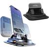 Generic Supporto per telefono da auto con rotazione a 360 gradi, supporto universale per telefono da cruscotto per supporto di navigazione stabile e senza vibrazioni, supporto a ventosa per cruscotto