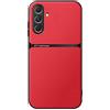 Kepuch Cover per Samsung Galaxy A36 - Custodia Case Piastra Metallica Incorporata Litchi Grano - Rosso