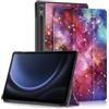 Yiernuo Custodia per Samsung Galaxy Tab S9 FE 10.9 Pollici/Tab S9 11 Pollici 2023 SM-X710/X716B/X718U/ X510/X516B Tablet,Ultra Sottile Cover con Funzione Supporto e Auto Sveglia/Sonno,Galaxy
