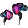 KZ ZST, auricolari in-ear, con armatura bilanciata cromatica+doppio driver ibrido dinamico, auricolari HiFi, bassi per cellulari (con microfono)