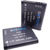 Dot.Foto 2 x Dot.Foto DMW-BCN10, DMW-BCN10E, DMW-BCN10PP Premium 3.7v / 950mAh Batteria Ricaricabile per Panasonic Lumix DMC-LF1