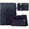 Vaitasy Custodia per Samsung Galaxy Tab S4 10.5 2018 SM-T830/T835 | Fiore di prugna Magnetico Folio Pelle PU con Supporto Funzione Cover per Galaxy Tab S4 Custodia - Nero