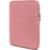 moex Custodia per tablet Samsung Galaxy Tab S10 Lite con cerniera e scomparto per accessori, in nylon tessuto morbido imbottito, custodia protettiva minimalista Dash Case, rosa