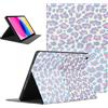Omyzo Custodia Cover Tablet per Lenovo Tab M10 Gen 3 10.1 Pollice, Lmprimé Léopard Rose Modello Colori Vibranti & Design alla Moda con Funzione Pelle PU Holder Flip Antiurto Regolabile Protezione Case