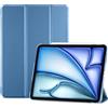 ProCase Cover per iPad Air 11 Pollici M4 2026/M3 2025/M2 2024 | Custodia Smart con Supporto Ricarica Pencil 2, Leggera con Auto Sleep/Wake, Blu