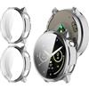 GIOPUEY Cover Compatibile con Garmin Venu 4 41mm, [2 Pezzi] Soft TPU, Shock Resistant Custodia - Silver+Silver