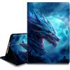 Bxgolkgd Custodia per tablet per iPad da 9,7 pollici (modello 2017/2018, 5a/6a generazione), custodia antiurto con supporto con dissipazione del calore, funzione automatica di accensione/spegnimento