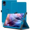 Envibe Custodia per Teclast T65 Max, 12.95 inch, Cover Tablet Teclast T65 Max, Copertura Protettiva Pieghevole con Supporto per Matita e Cinturino da Polso, Protezione Completa. (Azzurro)