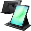 JETech Custodia Girevole per Samsung Galaxy Tab A11 Plus, Nero | Cover Supporto Rotante 360°, Retro Trasparente, Auto Svegliati/Sonno