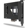 ICY DOCK Scheda adattatore PCIe, adattatore SSD NVMe U.2/U.3 con rack mobile, per SSD PCIe 4.0 NVMe U.2/U.3 in slot PCIe x4 / x8 / x16 - ToughArmor MB111VP-B
